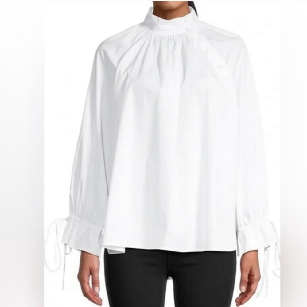 HARSHMAN White Women's Top Bianca Blouse - Picture 7 of 13